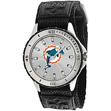 Gametime Miami Dolphins Veteran Velcro Watch