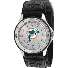 Gametime NFL Miami Dolphins Veteran Series Velcro Watch
