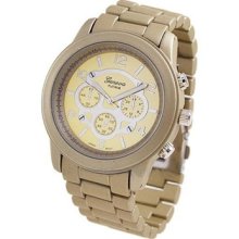 Geneva Unisex Mens Or Womens Designer Inspired Oversized Chronograph Style Watch