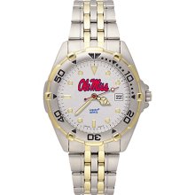 Gents NCAA University Of Mississippi Rebels Watch In Stainless Steel