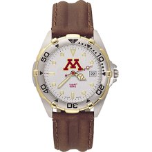 Gents University Of Minnesota All Star Watch With Leather Strap