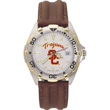 Gents University Of Southern California All Star Watch With Leather Strap