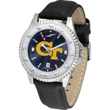 Georgia Tech Yellow Jackets NCAA Mens Leather Anochrome Watch ...