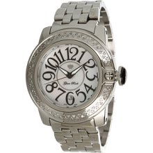 Glam Rock SoBe 44mm Stainless Steel Watch with Diamonds- GR32007D Watches : One Size