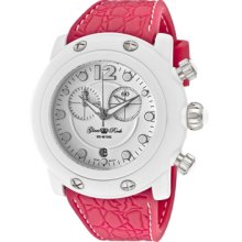 Glam Rock Watches Women's Miami Beach Chronograph White Dial Fuchsia S