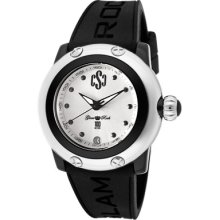 Glam Rock Watches Women's Miss Miami Beach Silver Guilloche Dial Black