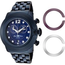 Glam Rock Watches Women's So-Be Mood Chronograph Blue Dial Blue Ion Pl