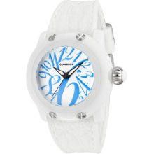 Glam Rock Watches Women's Miss Miami Beach White Dial White Silicon W