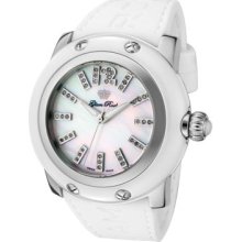 Glam Rock Watches Women's Miami White Diamond White MOP Dial White Rub