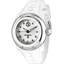 Glam Rock Watches Women's Miss Miami Beach Silver Guilloche Dial White