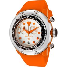 Glam Rock Watches Women's Miami Beach Chronograph White Dial Orange Si