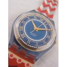 Gn135 Swatch 1994 Cathedral In Box Authentic Swiss