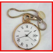 Gold plated very rara pocket watch Sekonda export Russian model Ideal condition