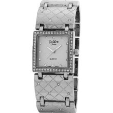 Golden Classic Women's Frosted Eve Watch in Silver