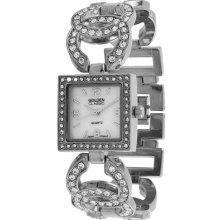 Golden Classic Women's Simply Inspired Pearl Dial Watch in Silver