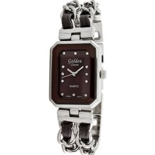 Golden Classic Women's Steel Splendor Watch in Brown