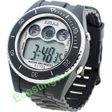 Good Jewelry Multifunction Sport Wrist Watch - Gray