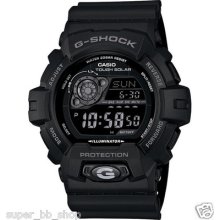 Gr-8900a-1 G-shock White / Black Tough Solar Genuine Casio Watch 200m