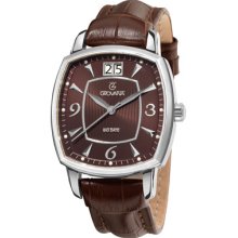 Grovana Watches Grovana Mens Brown Dial Quartz Watch Big Date 1719.15