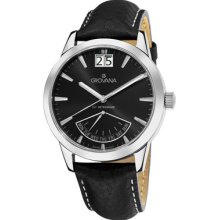 Grovana Watches Grovana Mens Day Retrograde Black Dial Watch Day Retro