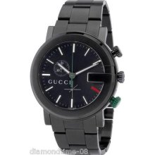 Gucci 101 G-chrono Black Pvd Men's Watch Ya101331