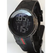 Gucci Unisex Digital Black Diamond Watch 12246415