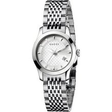 Gucci YA126501 Watch G Timeless Ladies - Silver Dial Stainless Steel Quartz Movement