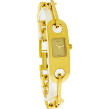 Gucci Yellow Gold Plated Bracelet Hot Wrist Watch For Spacial Women Ya061508