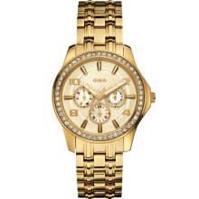 GUESS Gold-Tone Polished Glamour Watch