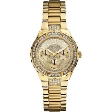 GUESS Gold Tone Stainless Steel Ladies Watch U0111L2