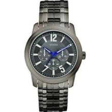 Guess Gunmetal Multifunction Mens Watch U13630G1