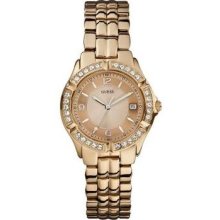Guess Ladies' Bubble Rose Gold Crystal-Set W0148L3 Watch