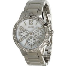 Guess U0141L1 Women's Silver Stainless Steel Bracelet Watch