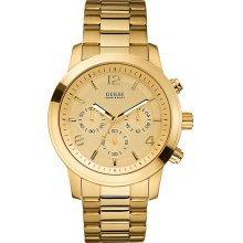 Guess U15061G2 Champagne Dial Gold-Tone Stainless Steel Men's Watch