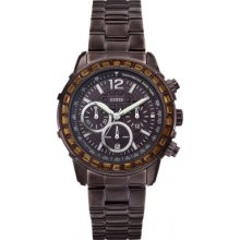 Guess W0016l4 Ladies Lady B Chronograph Bronze Watch Rrp Â£195