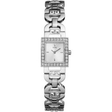 Guess Women U95162l1 Stainless Steel Case And Bracelet Silver Dial Watch