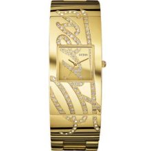 Guess Women's W15052l1 Signature Goldtone Stainless Steel Goldtone Dial Watch