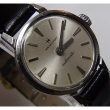 Hamilton Ladies Swiss Made Automatic Silver Watch w/ Strap