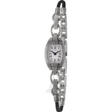 Hamilton Women's 'Vintage' Stainless Steel Swiss Quartz Watch (Silver/black)