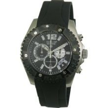 Hamlin Men's 60 Minute Miyota Japanese Quartz Chronograph Rubber Strap Watch