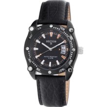 Hector France Men's 'fashion' Black Stainless Steel Watch
