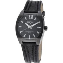 Hector H France Men's 'Fashion' Leather Strap Watch 665085 ...