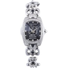 Hello Kitty CT.7105LS-19M Stainless Steel Black Watch - Black - One Size - Stainless Steel
