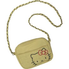 Hello Kitty Kitture Cream Quilted Shoulder Chain Cross Body Bag Purse Official