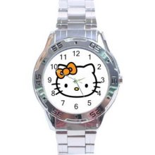 Hello Kitty Stainless Steel Chrome Analogue Men's Watch 09