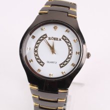 Hotting Sale White Dial Quartz Hand Sport Stainless Steel Wrist Watches