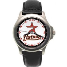 Houston Astros Rookie Leather Watch LogoArt