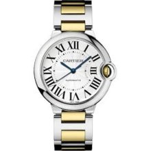 In Box Cartier Ballon Bleu 18k Gold Two Tone Midsize Watch W6920047