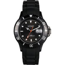 Intimes It-044blk Unisex Fashion Silicon Band Black Sun Ray Dial Watch
