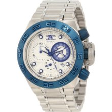 Invicta 10149 Men $1295 Subaqua Noma Chrono White Textered Dial Ss Quartz Watch